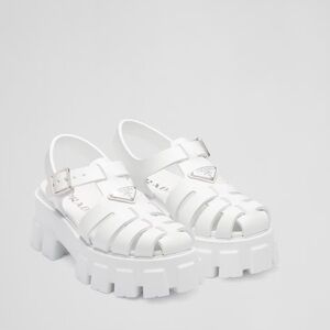 New in Box Prada Monolith Rubber Sandals - White